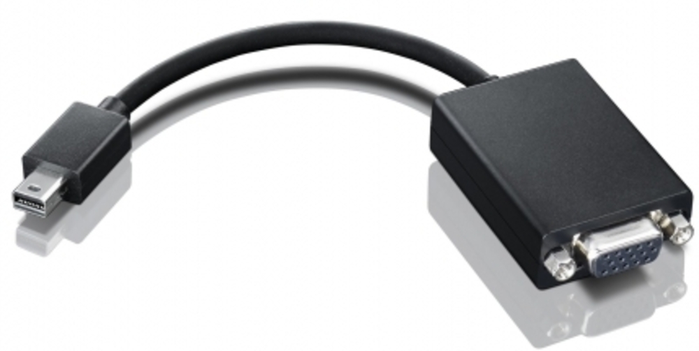 Lenovo Mini-DisplayPort to VGA Monitor Cable ( M to F, Supports VGA resolutions up to 1920 x 1200 @60Hz)