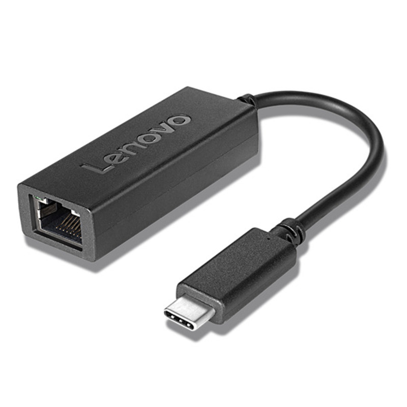 Lenovo USB-C to Ethernet adapter ( to F, Full-size RJ45 connector, Support PXE boot, Wake-On-LAN,EEE802.3ab network specification for Gigabit data rate transmit, Reply. 4X90L66917)