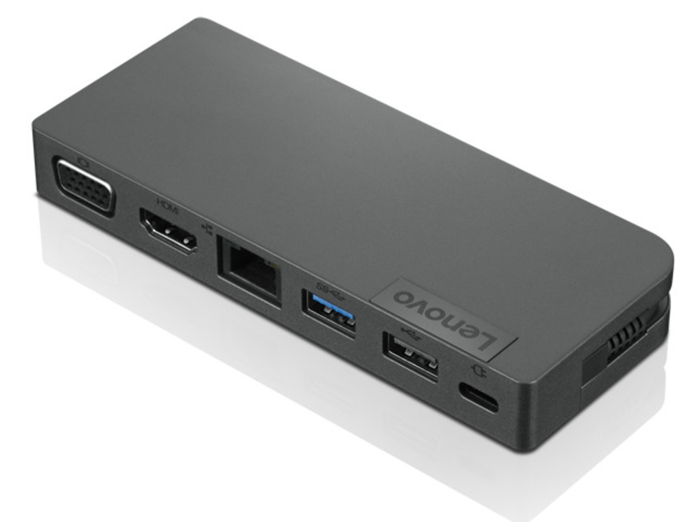 Lenovo Powered USB-C Travel Hub ( 1xHDMI2.0, 1xVGA, 1xUSB 2.0, 1xUSB 3.1 Gen1, 1xGigabit RJ45, 1xUSB-C female port for charging only, MAX POW 13W )