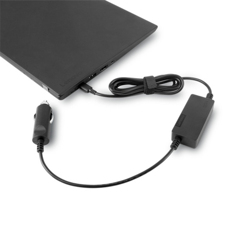 Lenovo 65W USB-C DC Travel Adapter for L380/480/580, P51s/52s T470/470s/480/480s/570/580, TP13, Yoga370, X270/280/380 yoga