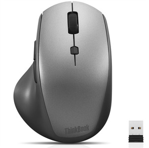 Lenovo ThinkBook 600 Wireless Media Mouse ( 2.4GHz nano USB receiver, 1x AA battery - For Right-Handed)