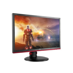 24" AOC Gaming G2460PF 1920x1080144Hz TN LED 16:9 1ms D-Sub DVI HDMI DP 4*USB2.0 80M:1 170/160 350cd HAS Pivot Swivel Tilt Black-Red