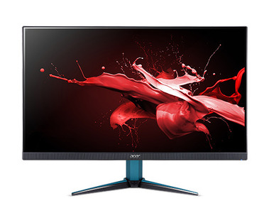 ACER 27" Nitro VG271UPbmiipx (16:9)/IPS(LED)/ZF/2560x1440/144Hz/1(VRB)ms/350 (400 Peak)nits/1000:1/2xHDMI(2.0)+DP(1.2a)+Audio Out/2Wx2/FreeSync/Black with blue stripes on footstand