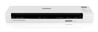 Мобильный сканер Brother DS-920DW, A4, 7,5 стр/мин, 600 dpi, двухстороннее сканирование, WiFi, USB, литиевая батарея, SD-карта 4Гб