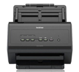 Документ-сканер Brother ADS-2400N, A4, 40 стр/мин, 256Мб, цветной, дуплекс, DADF50, GigaLAN, USB, FineReader Sprint