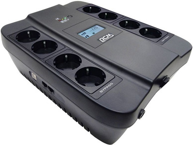 Powercom Back-UPS SPIDER, Line-Interactive, LCD, AVR, 900VA/540W, Schuko, black (1168465)
